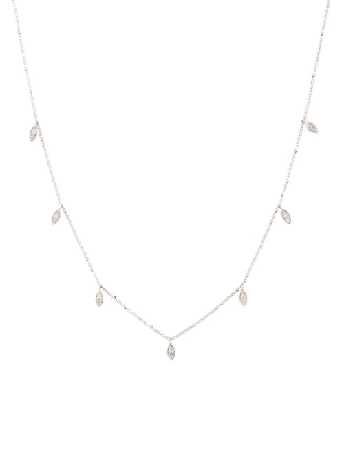 Necklace 14K Diamond Station Necklace