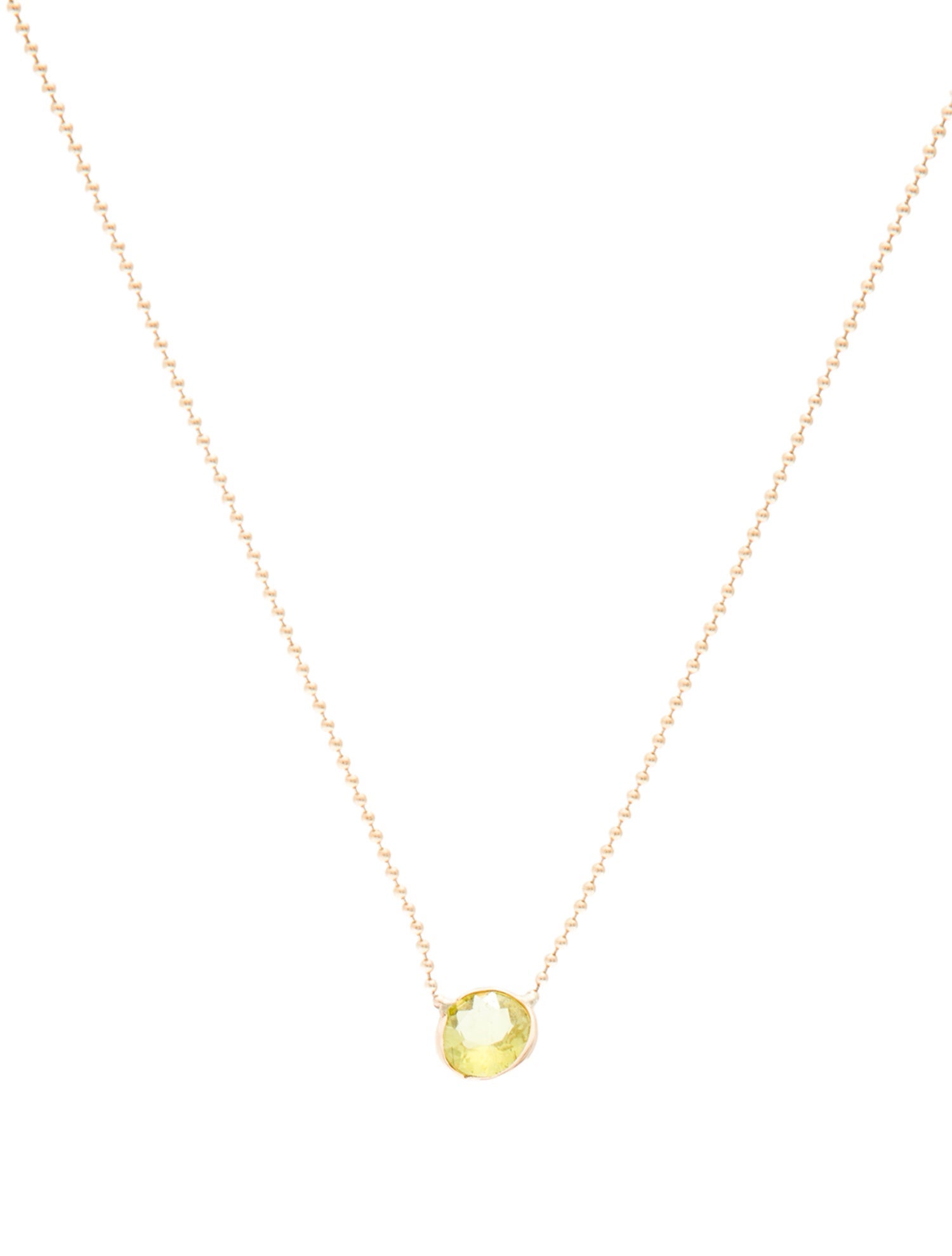 Necklace 14K Tourmaline Pendant