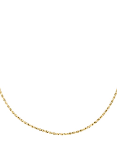 Necklace 14K Rope Chain Necklace