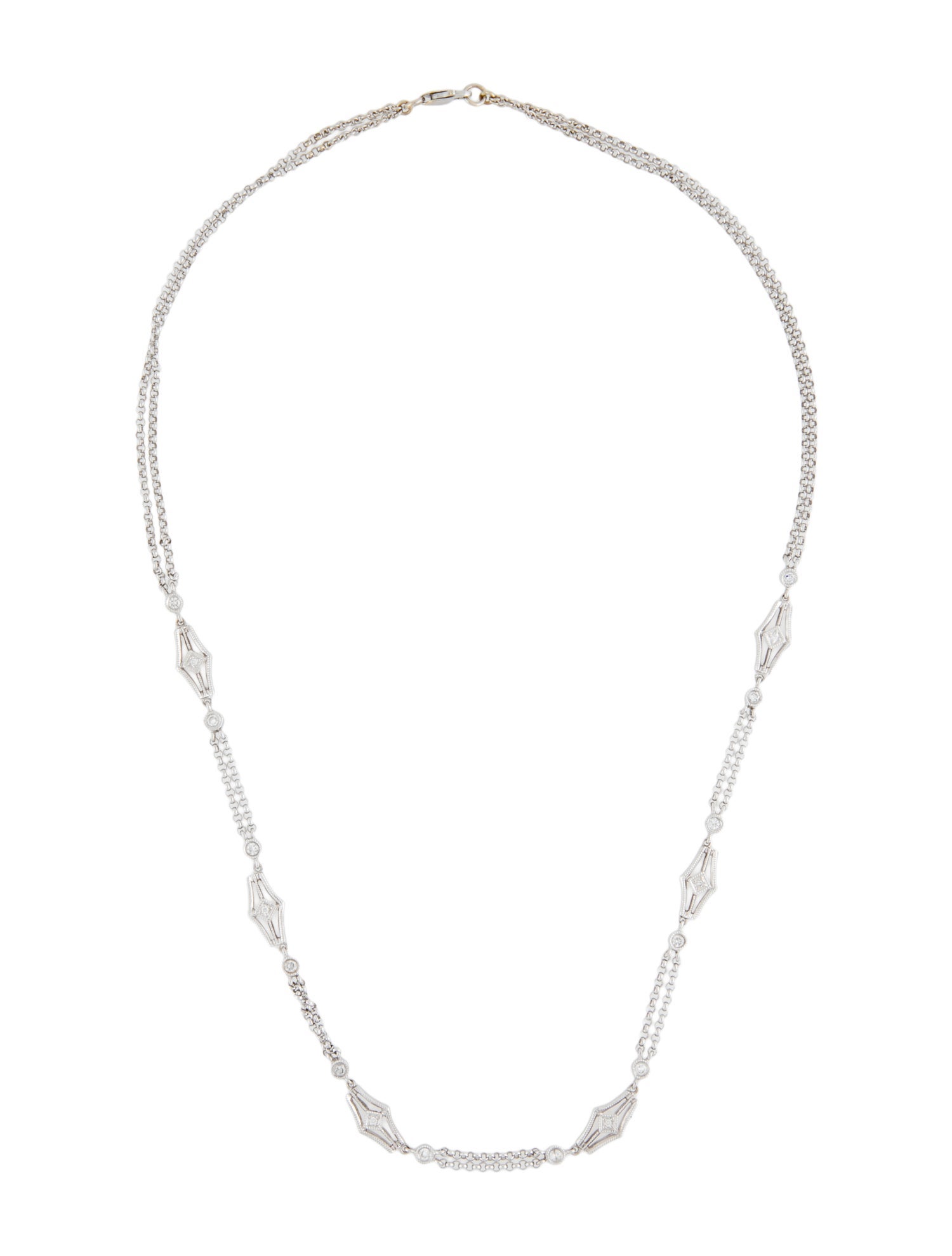 Necklace 18K Diamond Station