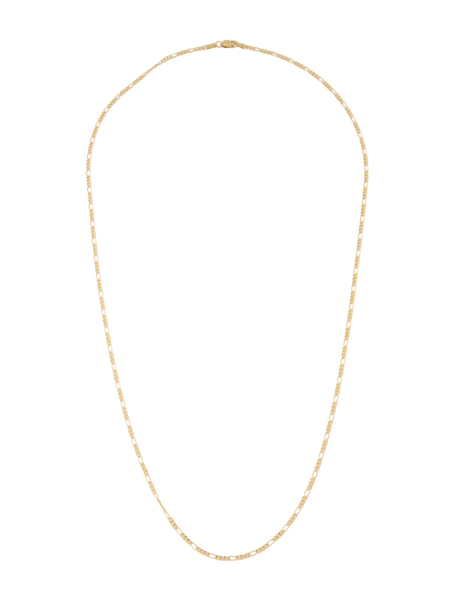 Necklace 14K FIgaro Link