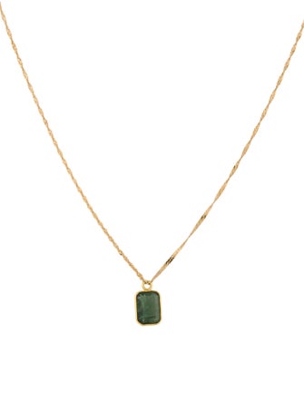 Necklace 14K 1.44ct Sapphire Pendant Necklace