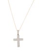 Necklace 14K Diamond Cross Pendant Necklace