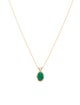 Necklace 14K Emerald Pendant Necklace