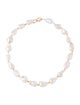 Necklace 14K Pearl & Fire Opal Bead Strand Necklace