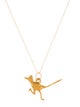 Necklace 10K Road Runner Pendant Necklace