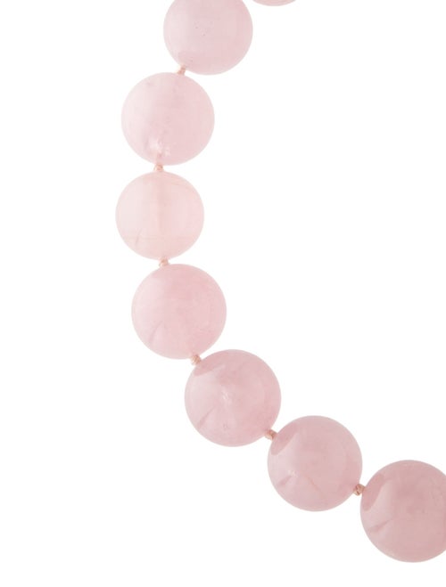 Necklace 14K Rose Quartz Bead Necklace