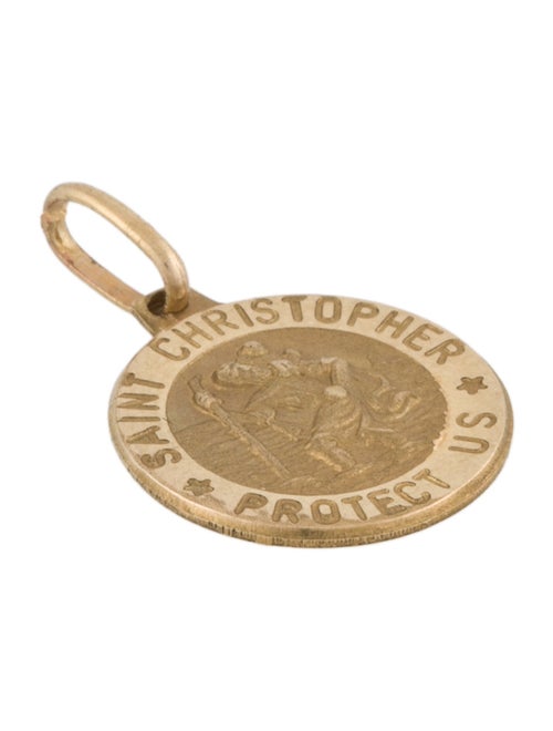 Necklace 14K Saint Christopher Pendant