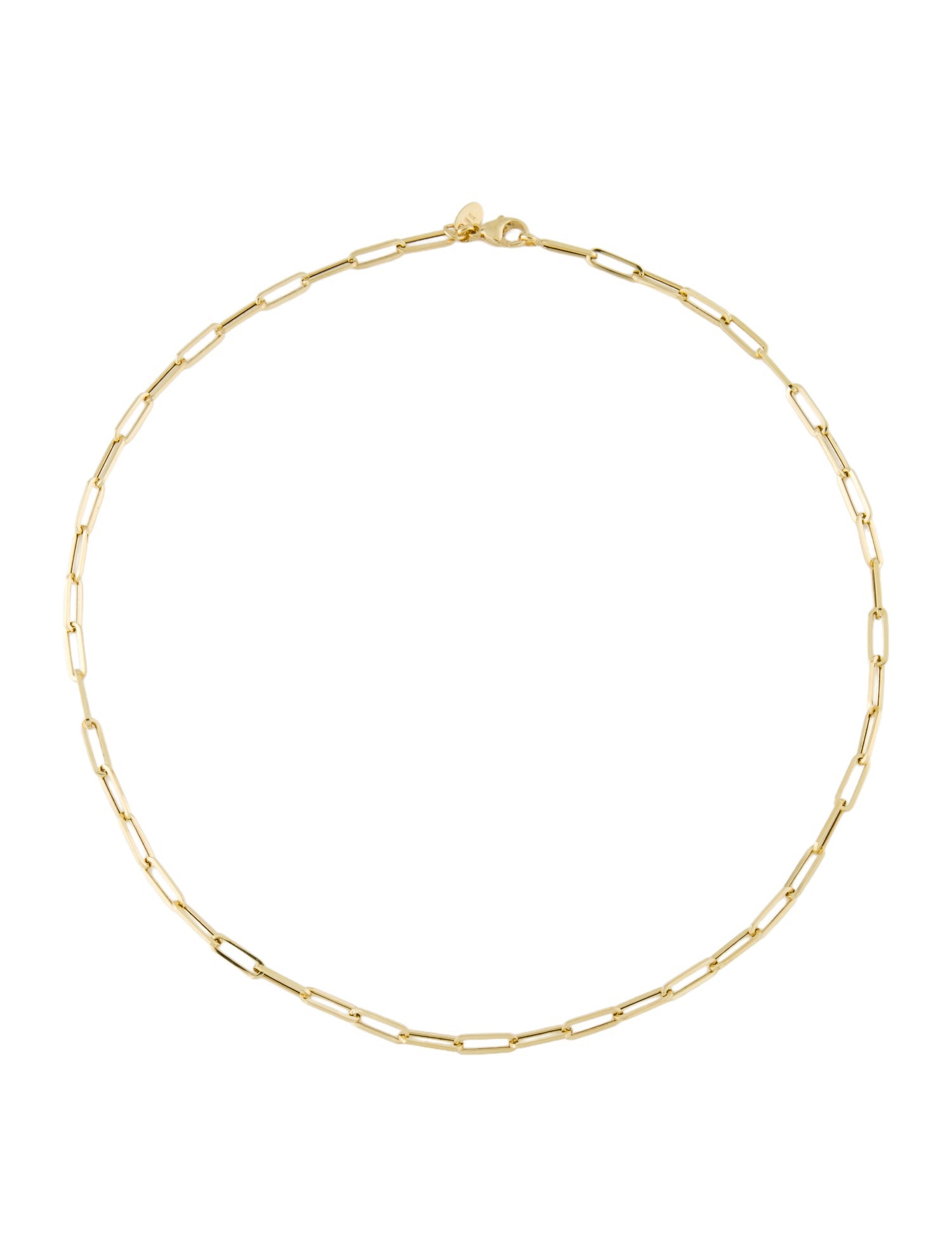 Necklace 14K Paperclip Link Chain