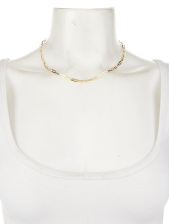 Necklace 14K Paperclip Link Chain Necklace
