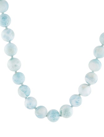 Necklace 14K Pectolite Bead Toggle Necklace