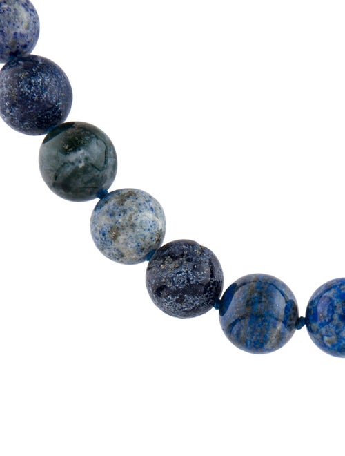 Necklace 14K Lapis Lazuli Bead Strand Necklace