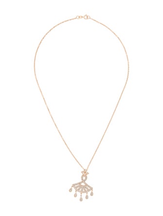 Necklace 14K Diamond Chandelier Pendant Necklace