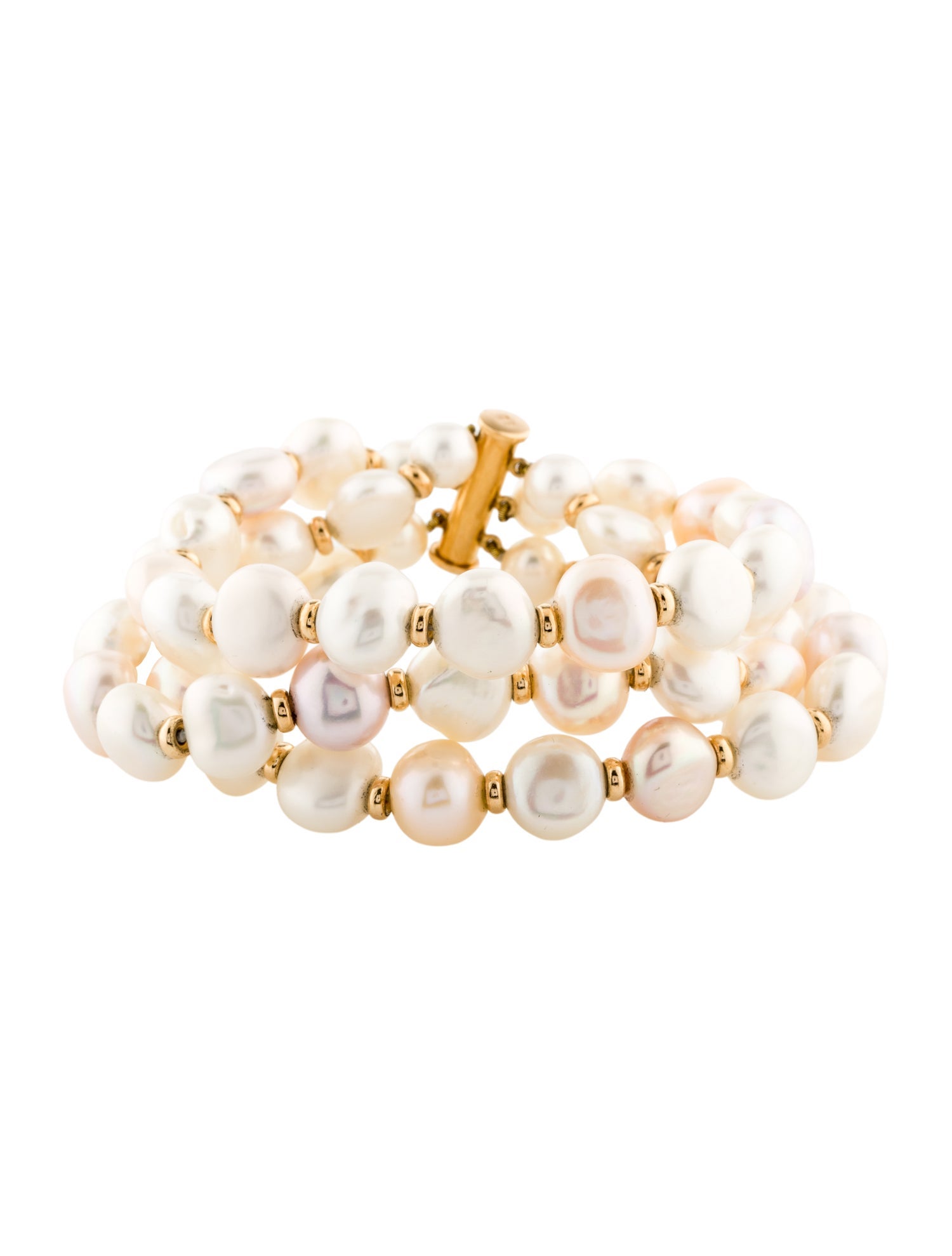 Necklace 18K Pearl Multistrand Bracelet