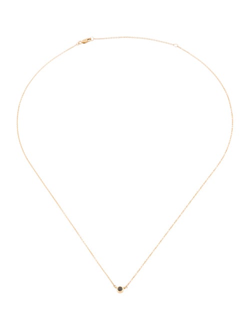 Necklace 14K Diamond Mini Bezel Pendant