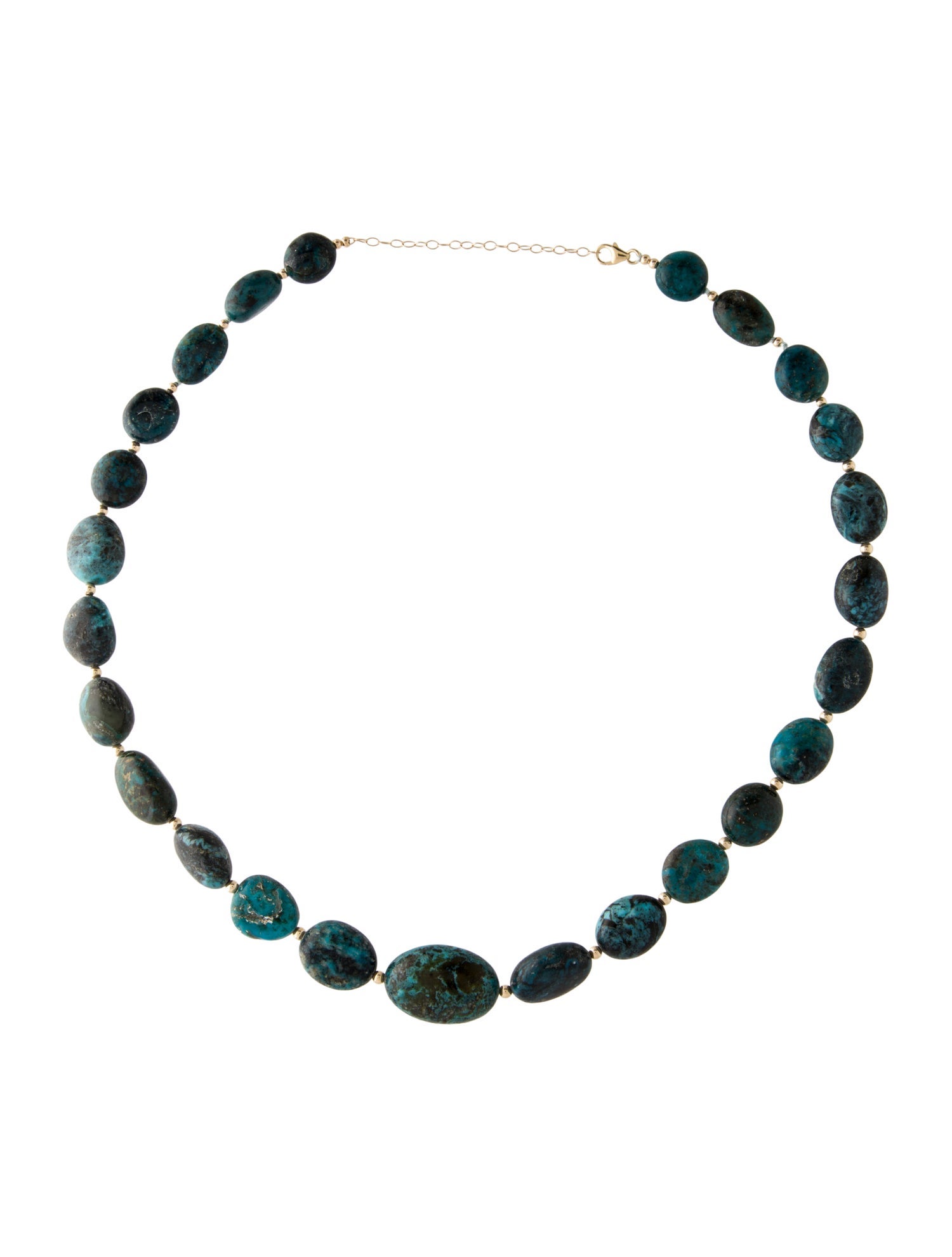 Necklace 14K Graduated Turquoise Bead Necklace