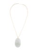 Necklace 14K Pearl & Jadeite Dragon Pendant Necklace