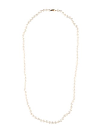 Necklace 14K Pearl Bead Strand Necklace