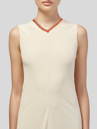 Necklace 14K Coral Bead Collar Necklace