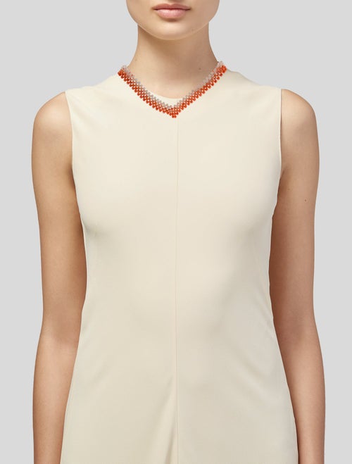 Necklace 14K Coral Bead Collar Necklace