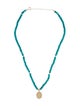 Necklace 14K Turquoise Bead Strand Pendant Necklace