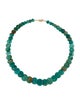 Necklace 14K Turquoise Graduated Beaded Necklace