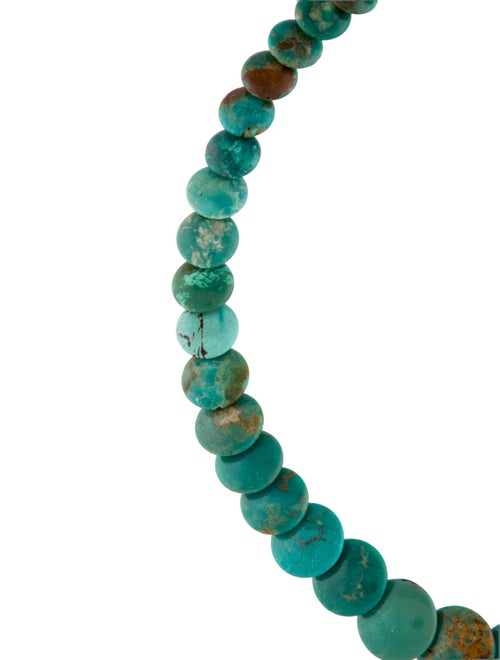 Necklace 14K Turquoise Graduated Beaded Necklace