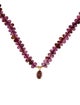 Necklace 14K 1.10ctw Garnet Bead Pendant Necklace