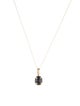 Necklace 10K 2.07ct Sapphire Pendant Necklace