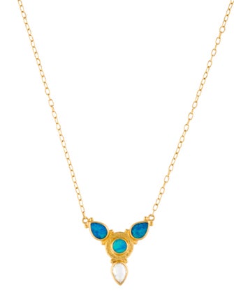 Gurhan 24K Opal & Diamond Pendant Necklace