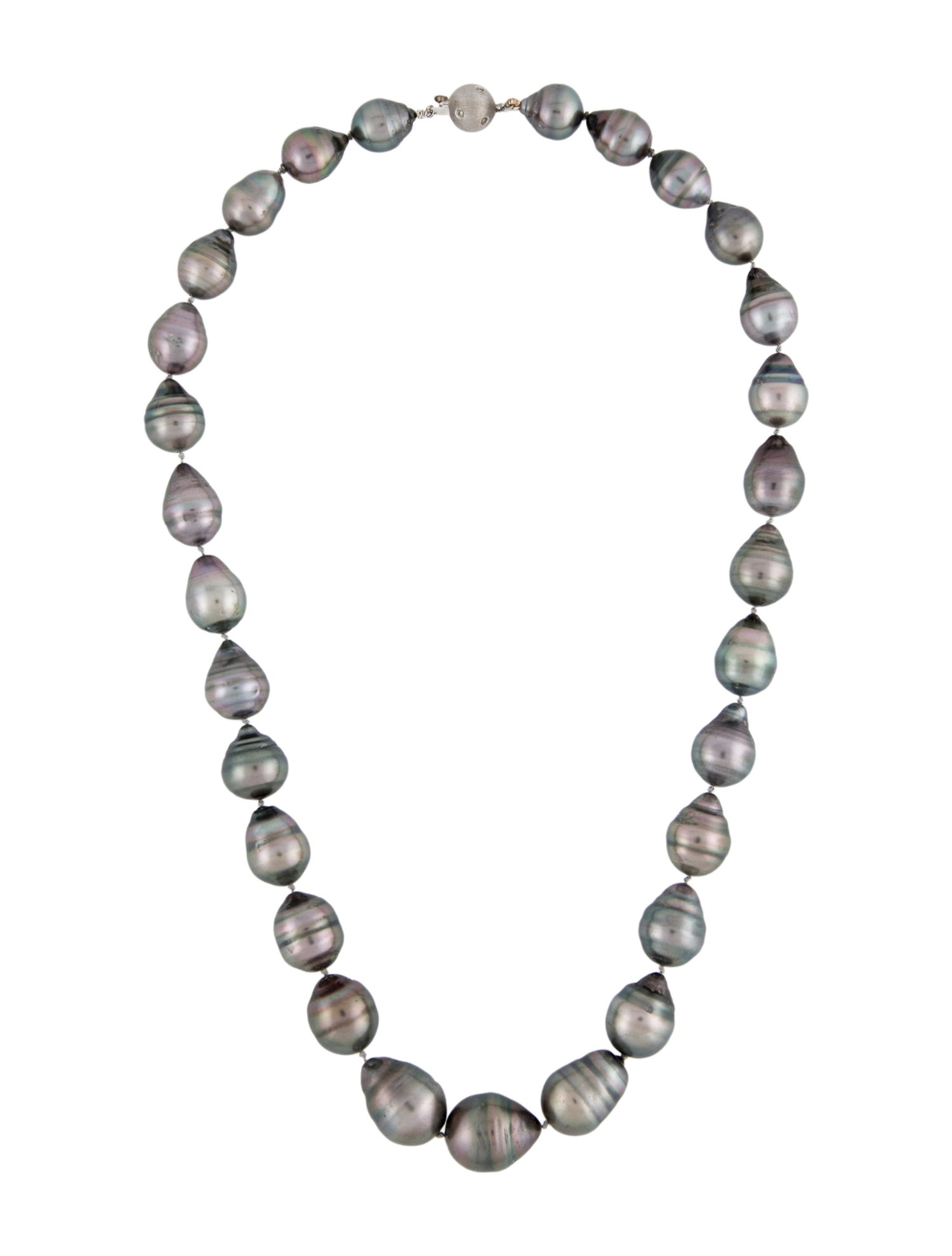 Necklace 14K Pearl & Diamond Collar Bead Strand