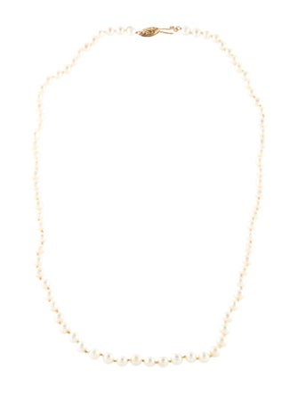 Necklace 14K Pearl Bead Strand Nercklace