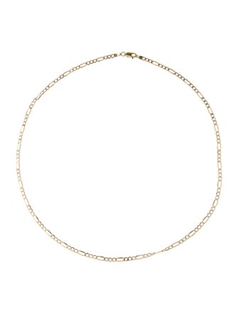 Necklace 10K Diamond Cut Figaro Chain Necklace