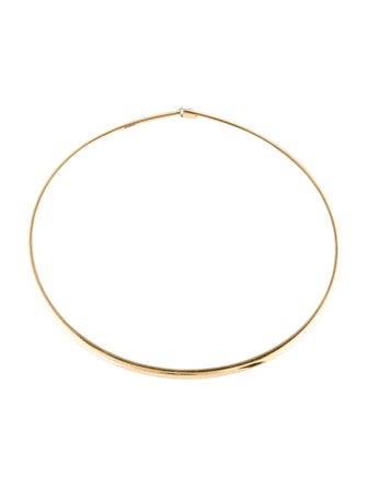 Necklace 14K Omega Choker Chain Necklace