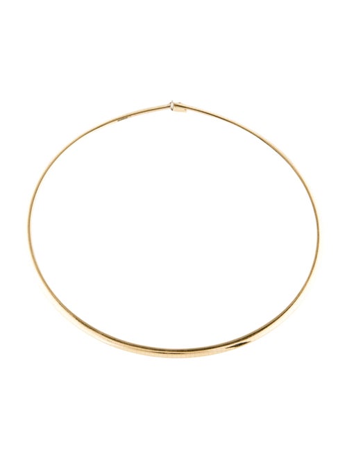 Necklace 14K Omega Choker Chain Necklace