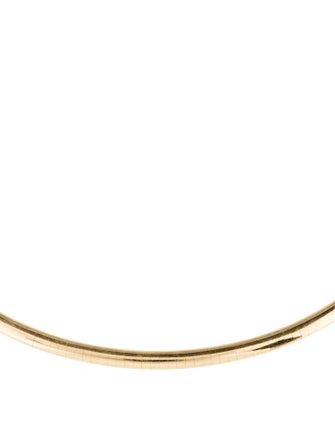 Necklace 14K Omega Choker Chain Necklace
