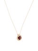 Necklace 10K Garnet Pendant Necklace