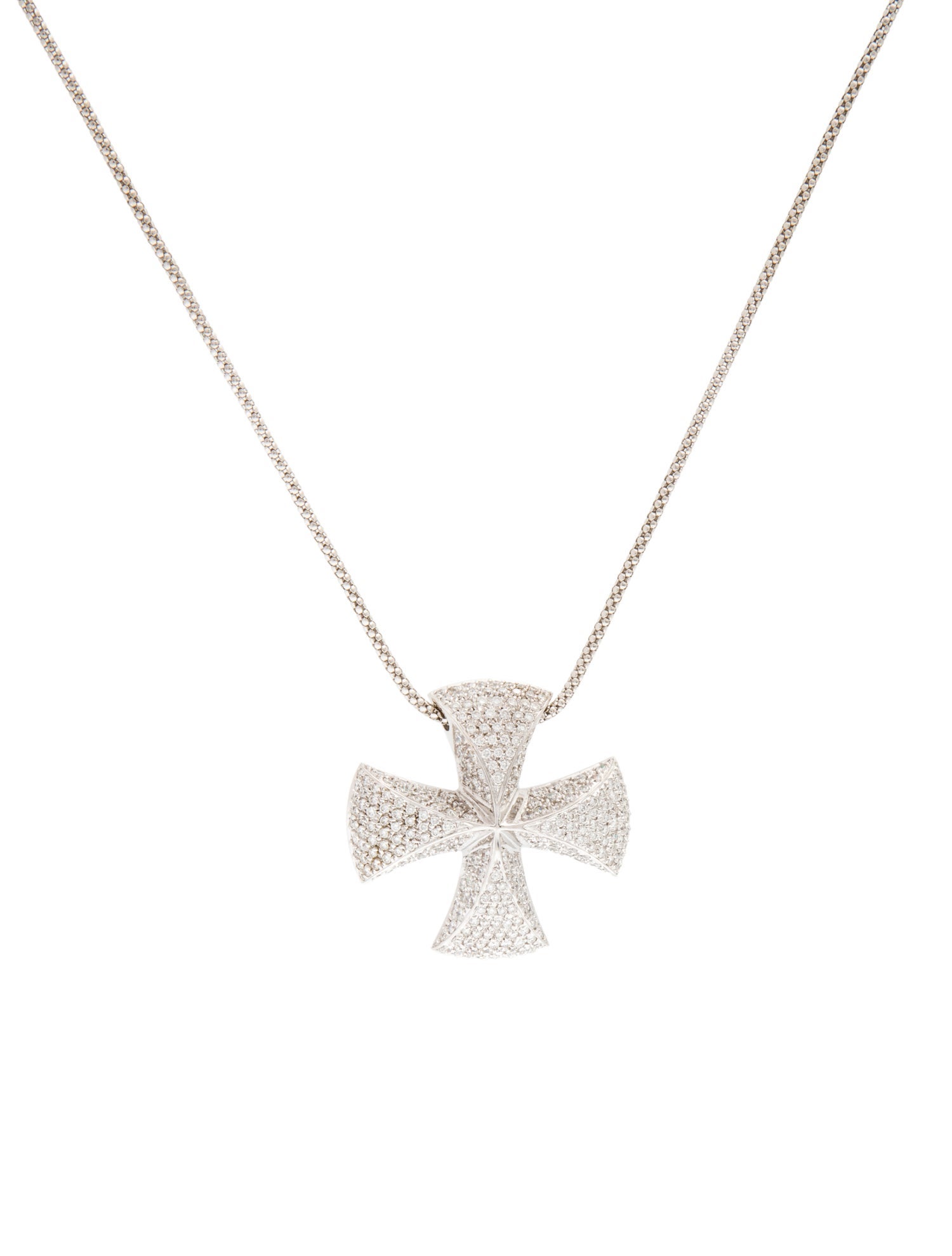 Necklace 18K 3.52ctw Diamond Pendant