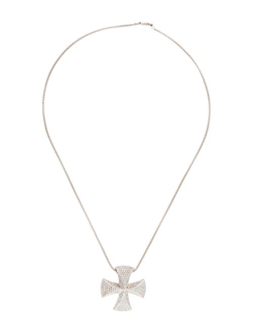 Necklace 18K 3.52ctw Diamond Pendant Necklace