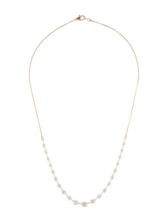 Necklace 14K 3.20ctw Lab-Grown Diamond Graduating Collar Necklace