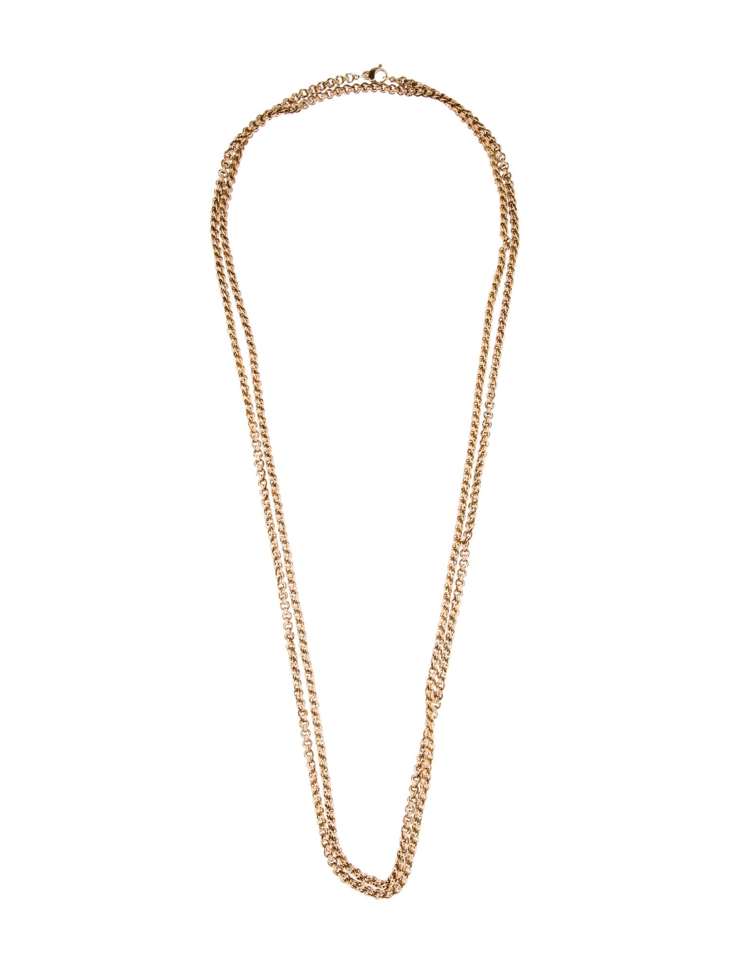 Necklace 14K Extra Long Link Necklace