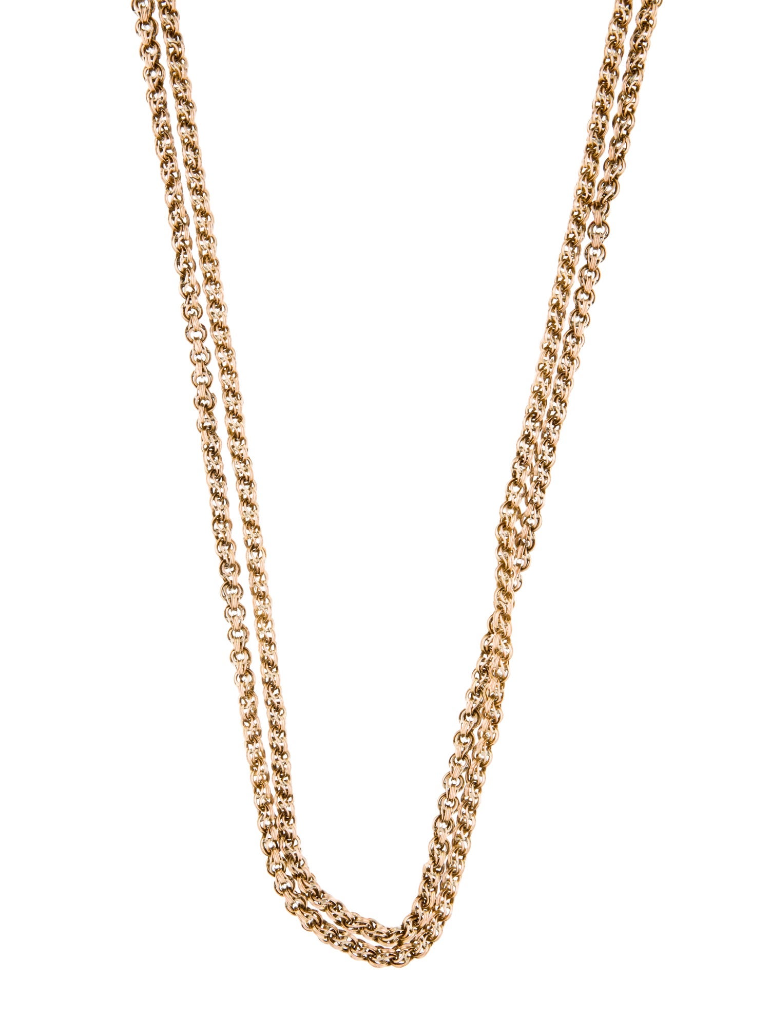 Necklace 14K Extra Long Link Necklace