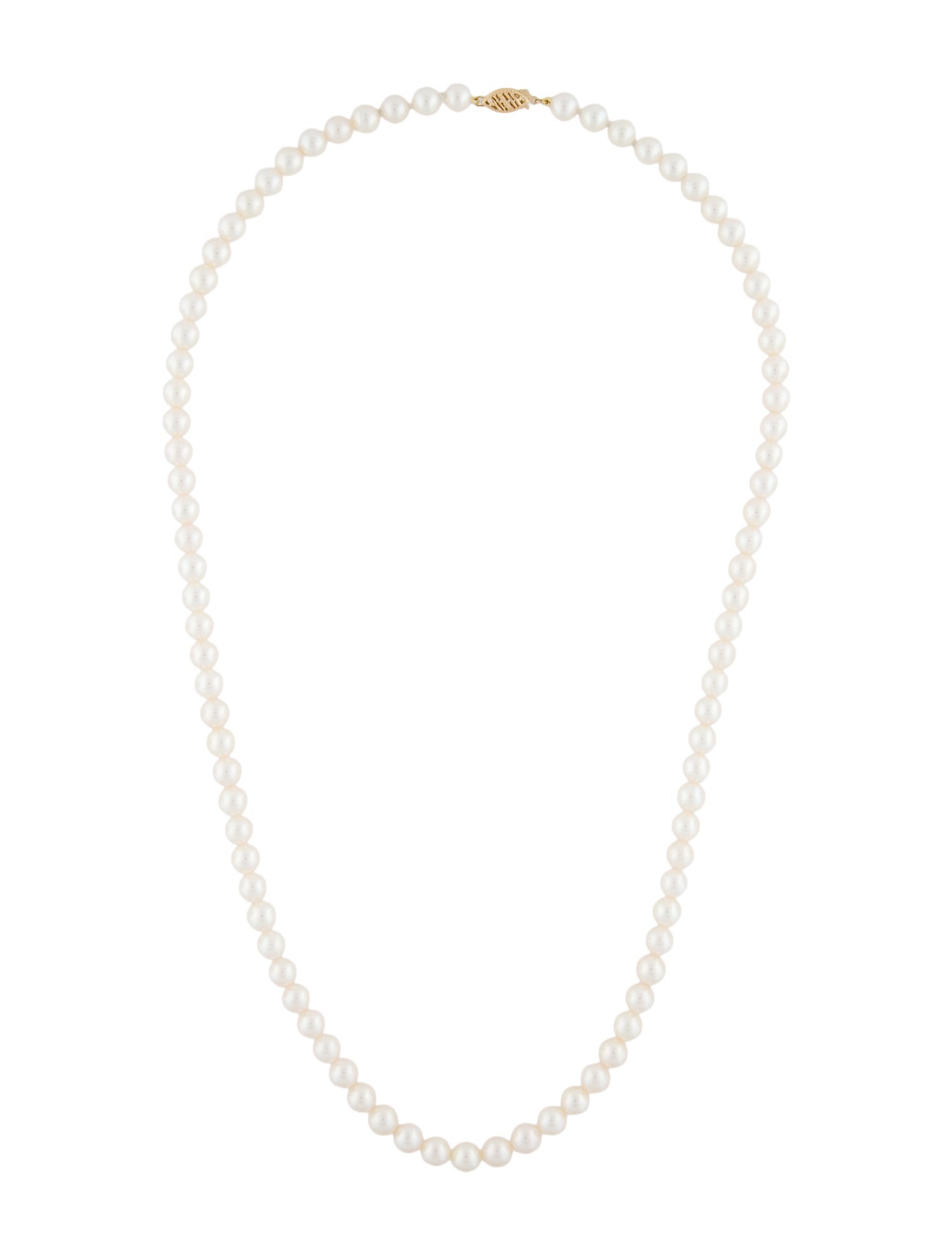 Necklace 14K Pearl Bead Strand