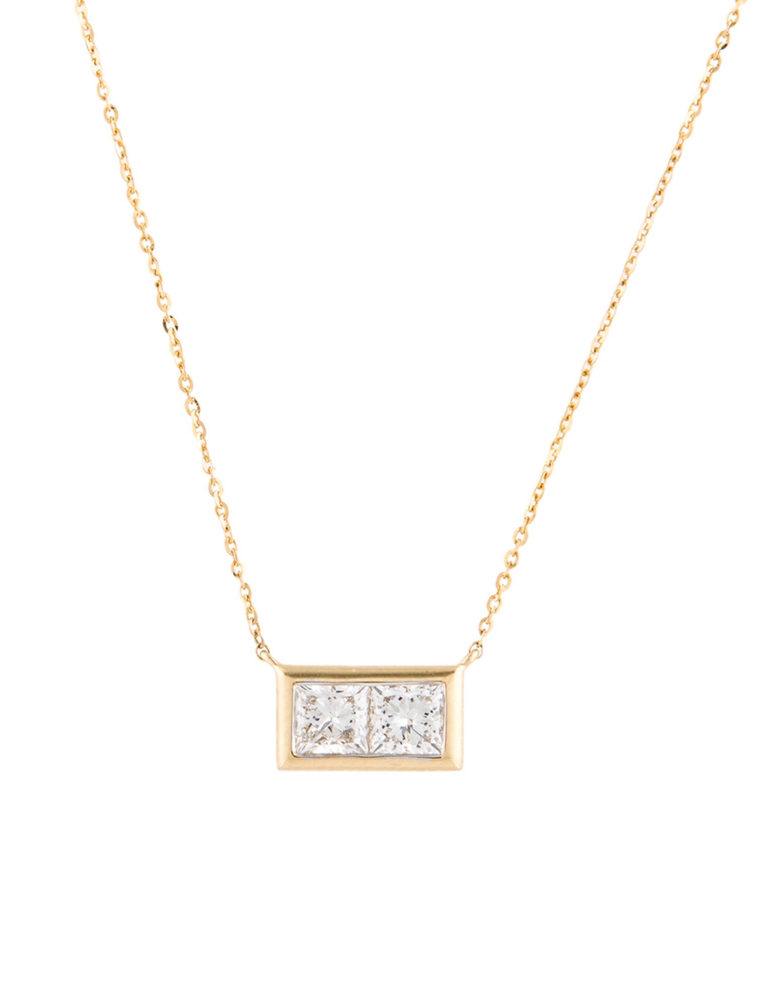 Necklace 14K 1.13ctw Lab-Grown Diamond Pendant