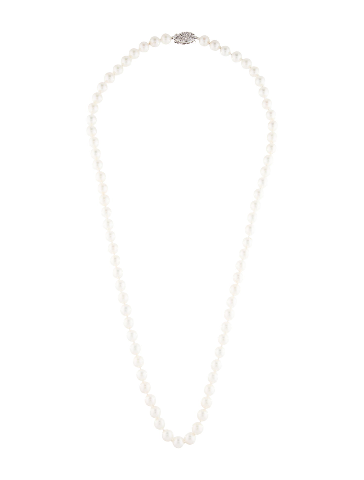 Necklace 14k Pearl & Diamond