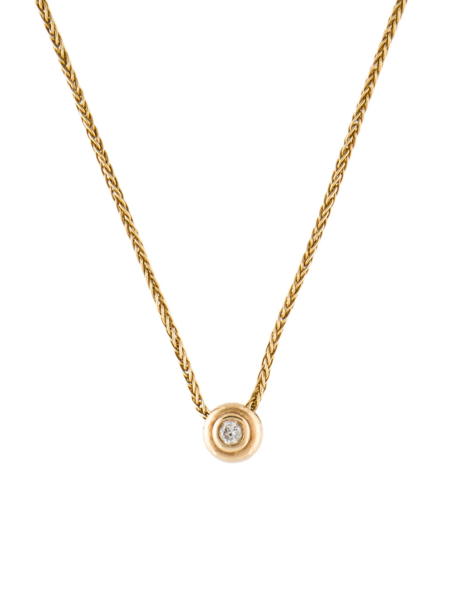 Necklace 14K Diamond Pendant Necklace