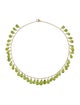 Necklace 18K Peridot Station Necklace