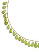 Necklace 18K Peridot Station Necklace