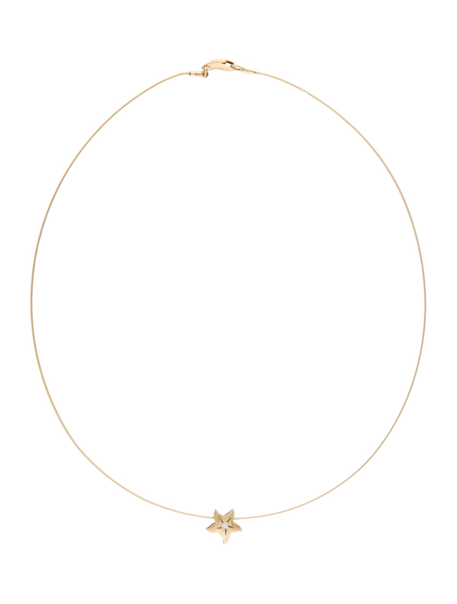 Necklace 14K Diamond Star Collar Necklace
