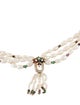 Necklace 14K Pearl & Multistone Multistrand Necklace